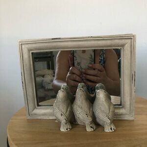 Pier 1 Gray Birds Figurine Decor.